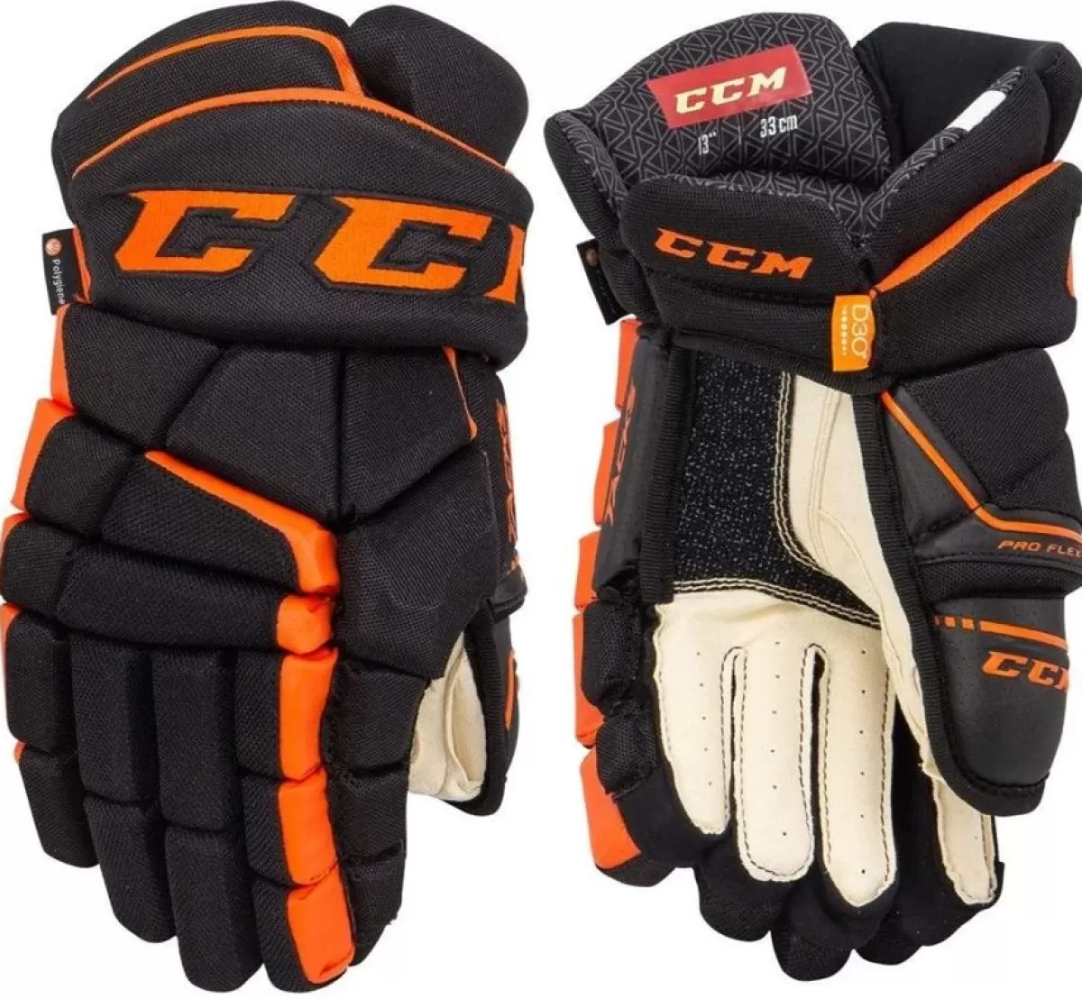 CCM Hockeyhandskar Junior> Handske As-V Jr Black/Orange