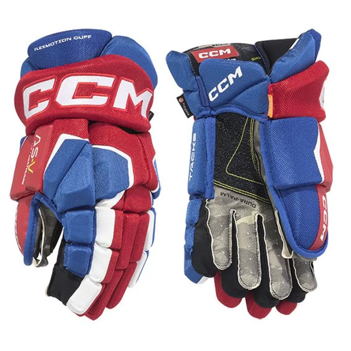 CCM Hockeyhandskar Ccm> Handske As-V Jr Royal/Red/White