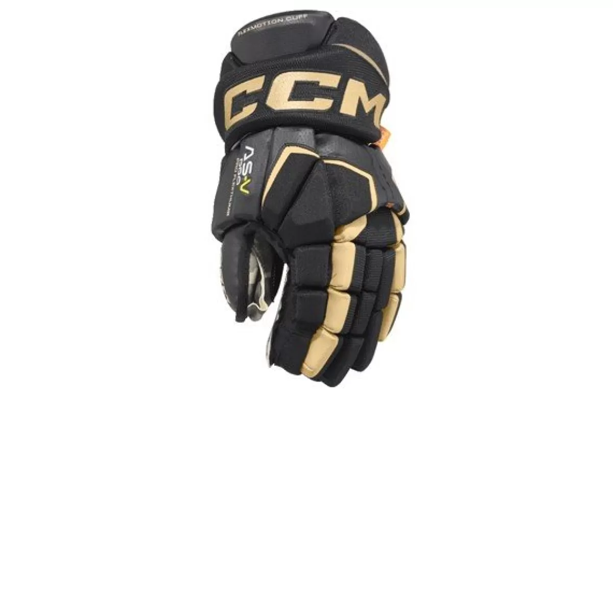 CCM Hockeyhandskar Ccm> Handske As-V Pro Jr Black/Gold