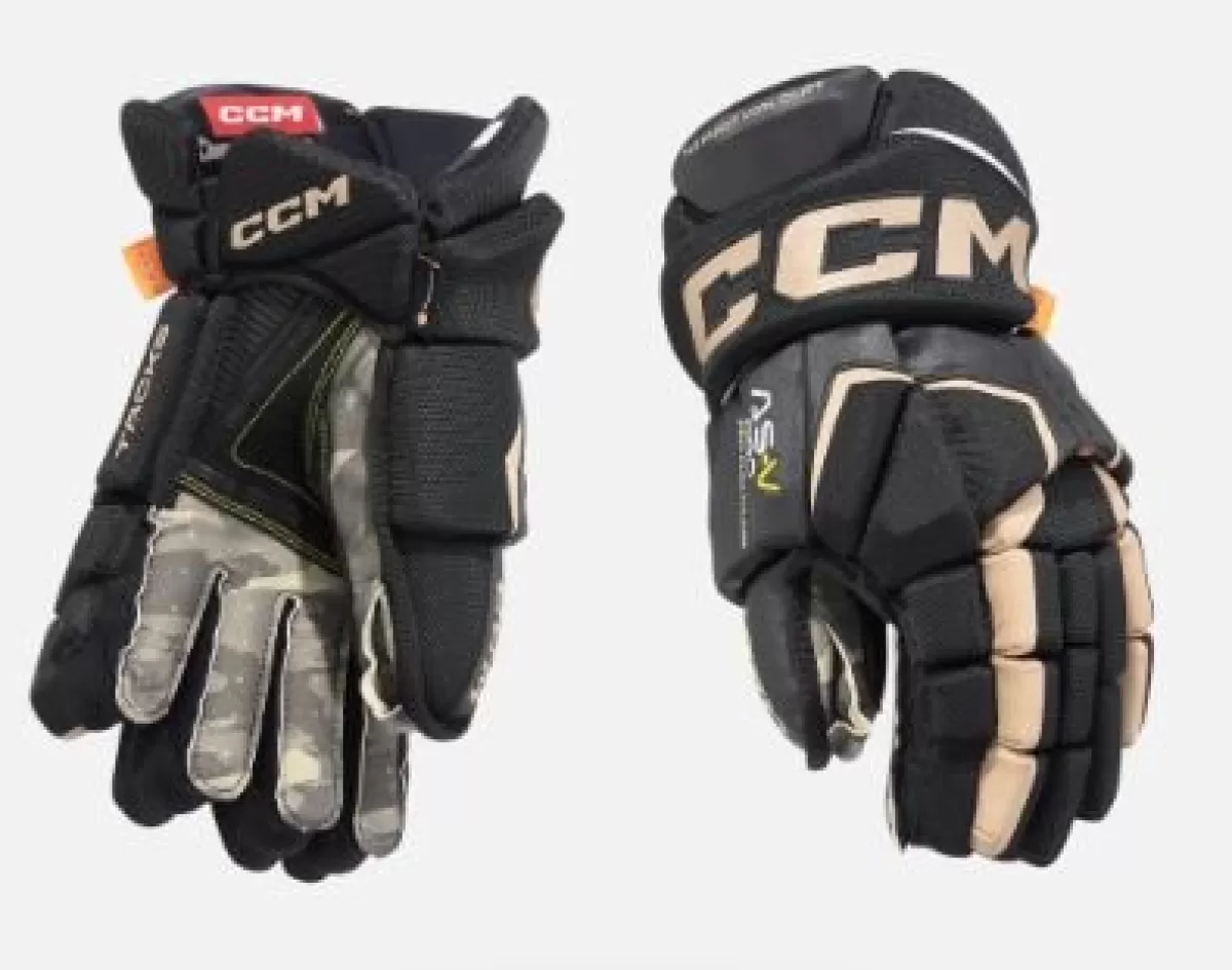 CCM Hockeyhandskar Ccm> Handske As-V Sr Black/Gold