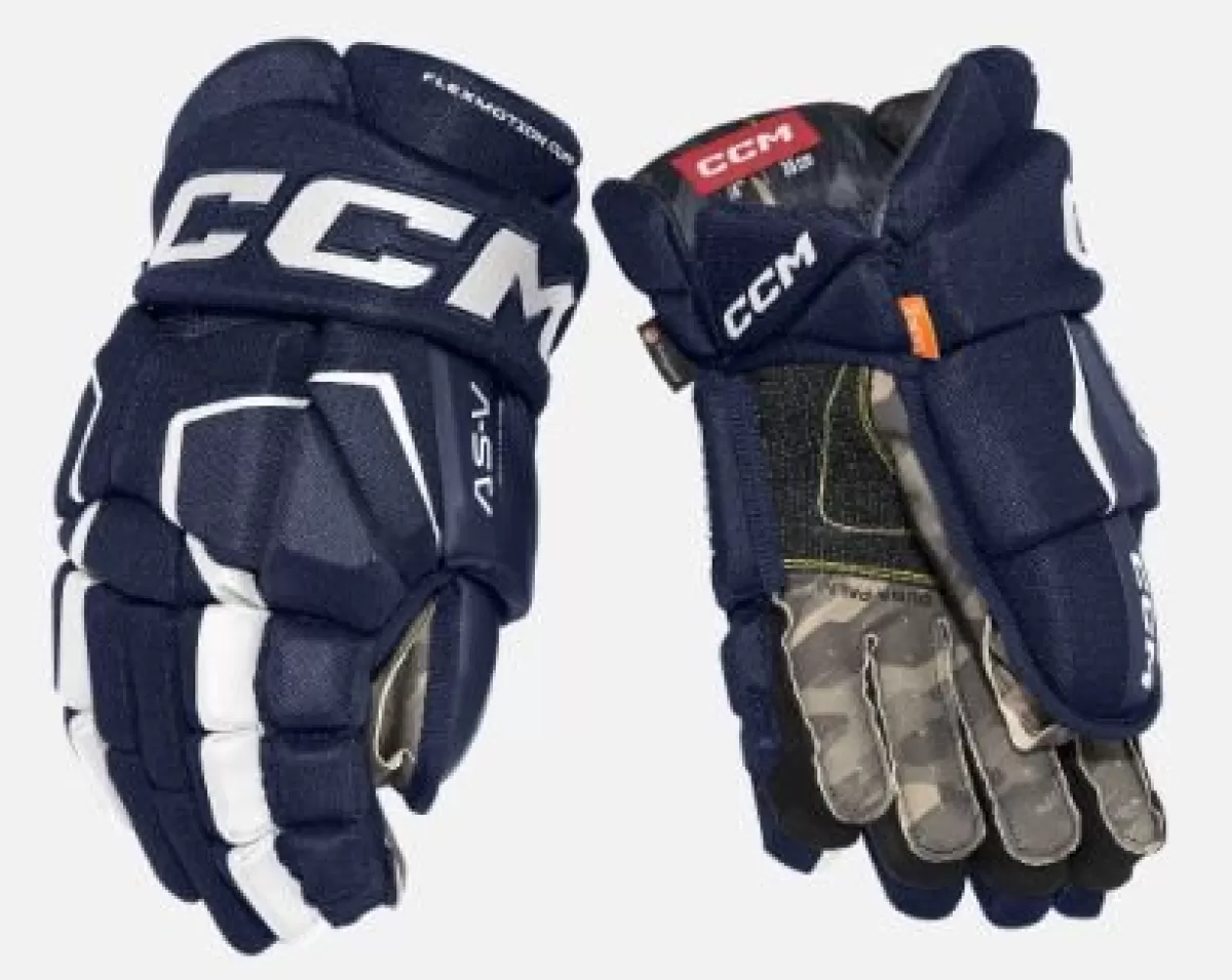 CCM Hockeyhandskar Ccm> Handske As-V Sr Navy/White