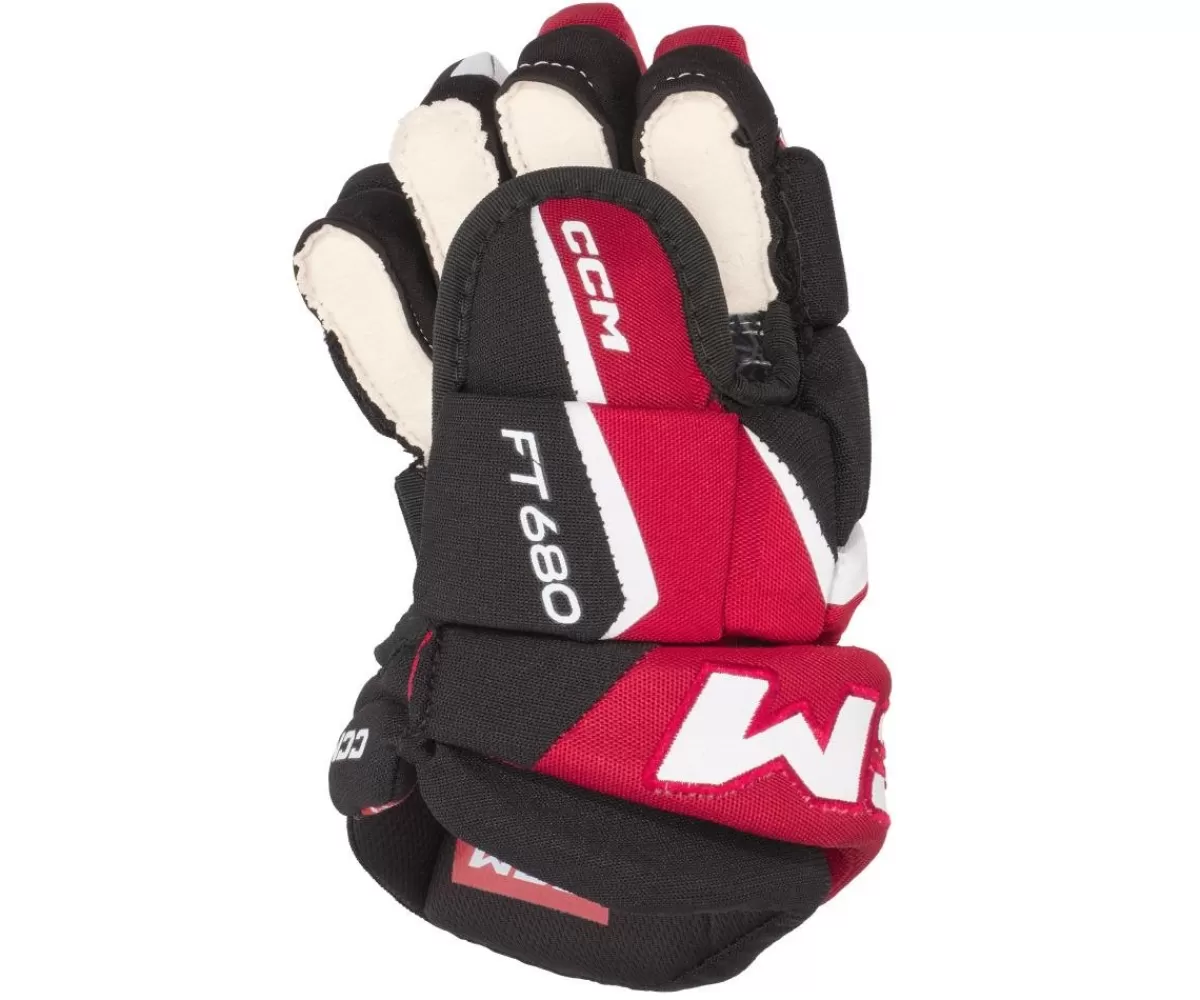 CCM Hockeyhandskar Junior> Hockeyhandskar Jetspeed 680 Jr Black/Red/White