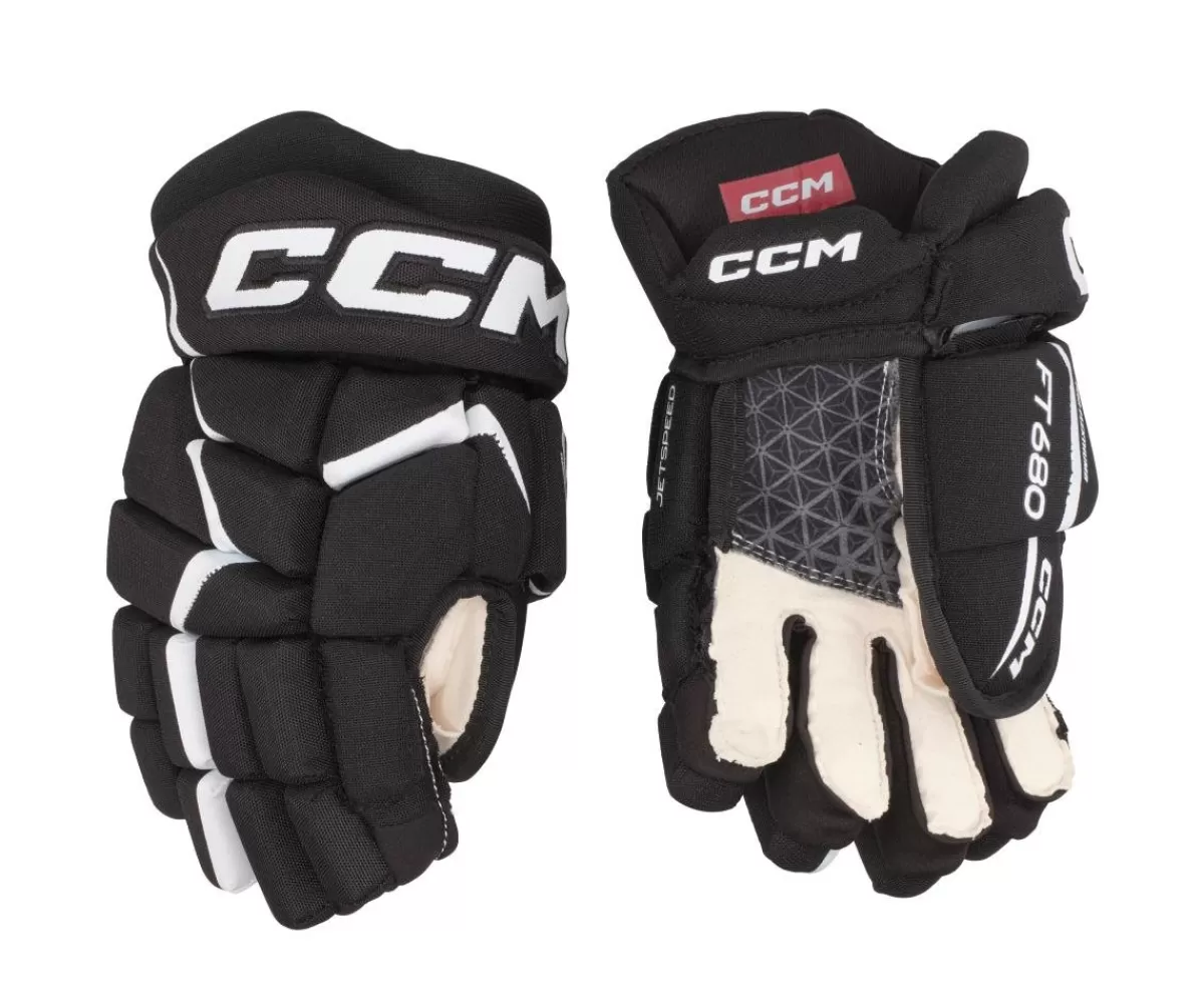 CCM Hockeyhandskar Junior> Hockeyhandskar Jetspeed 680 Jr Black/White