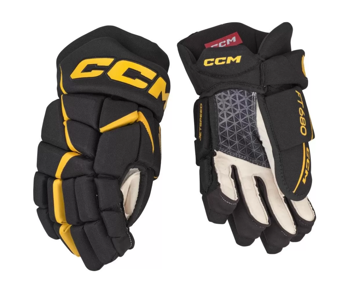 CCM Hockeyhandskar Junior> Hockeyhandskar Jetspeed 680 Jr Black/Yellow