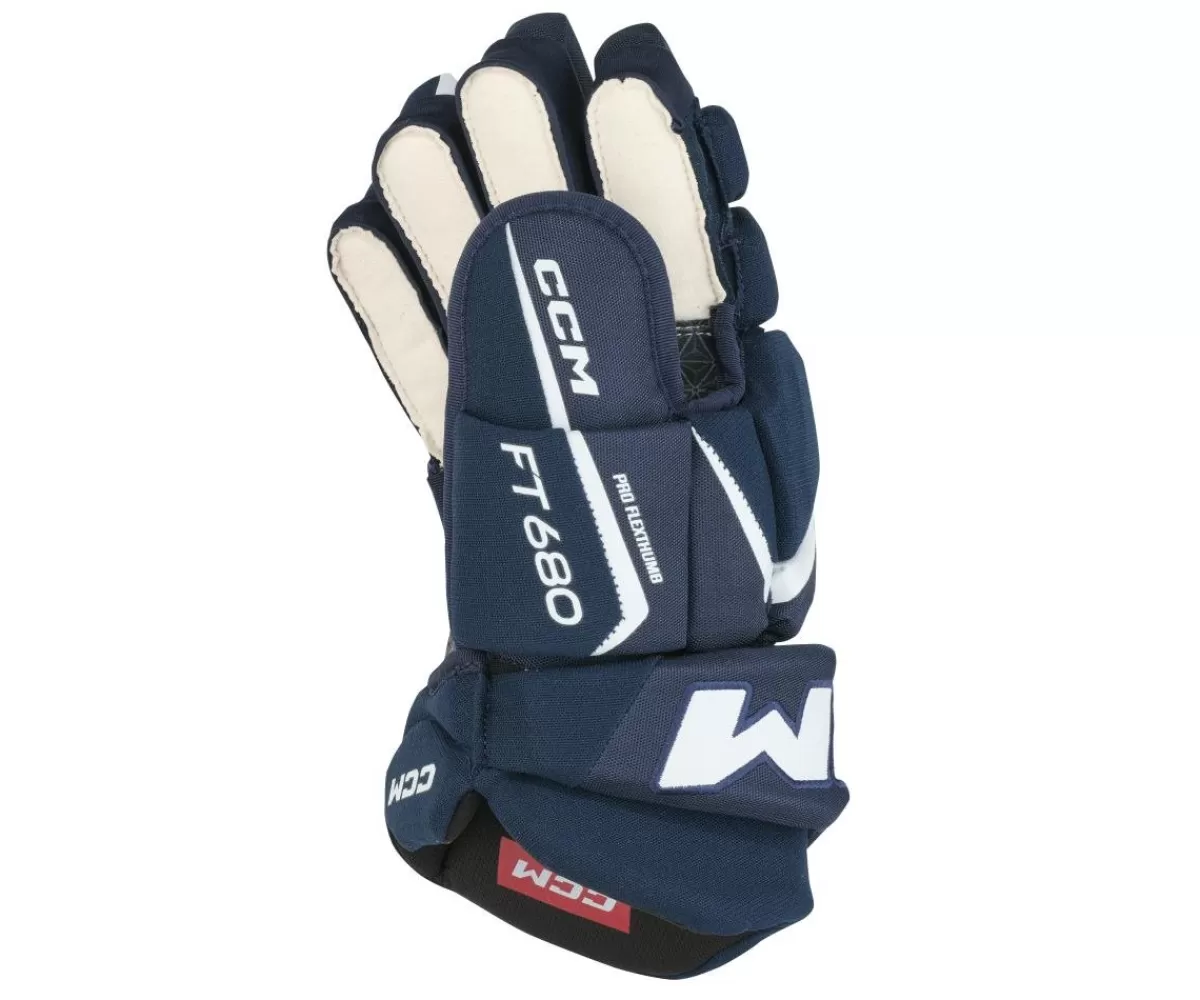 CCM Hockeyhandskar Ccm> Hockeyhandskar Jetspeed 680 Jr Navy/White