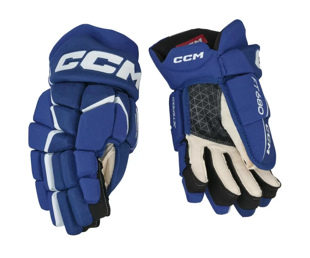 CCM Hockeyhandskar Junior> Hockeyhandskar Jetspeed 680 Jr Royal/White