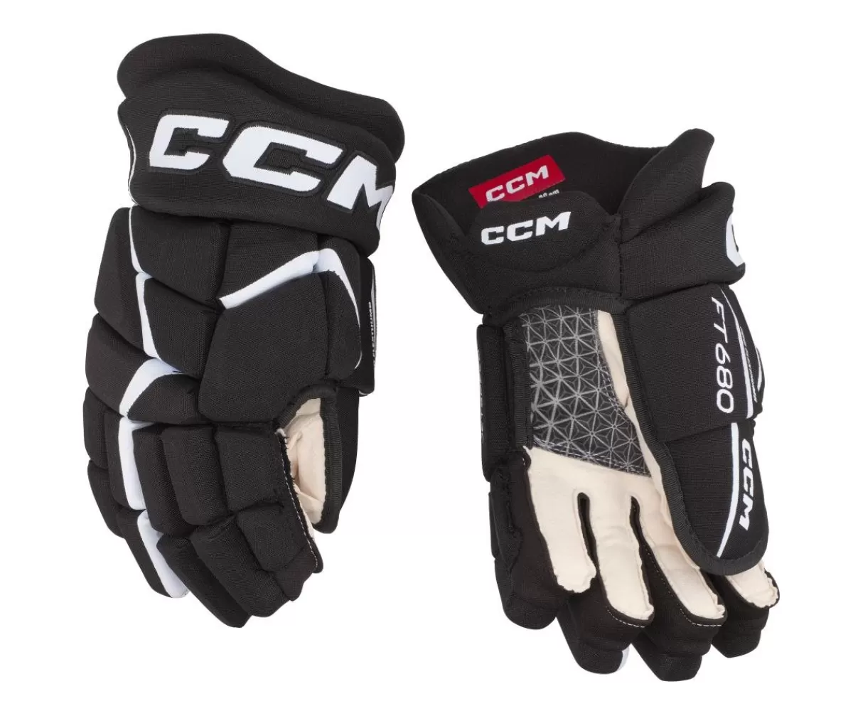 CCM Hockeyhandskar Senior> Hockeyhandskar Jetspeed 680 Sr Black/White