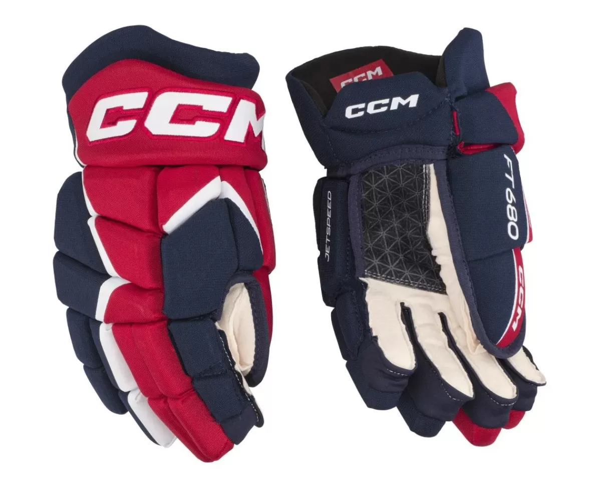 CCM Hockeyhandskar Senior> Hockeyhandskar Jetspeed 680 Sr Navy/Red/White