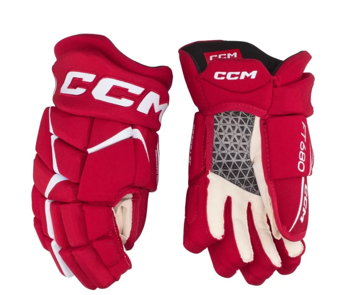 CCM Hockeyhandskar Senior> Hockeyhandskar Jetspeed 680 Sr Red/White