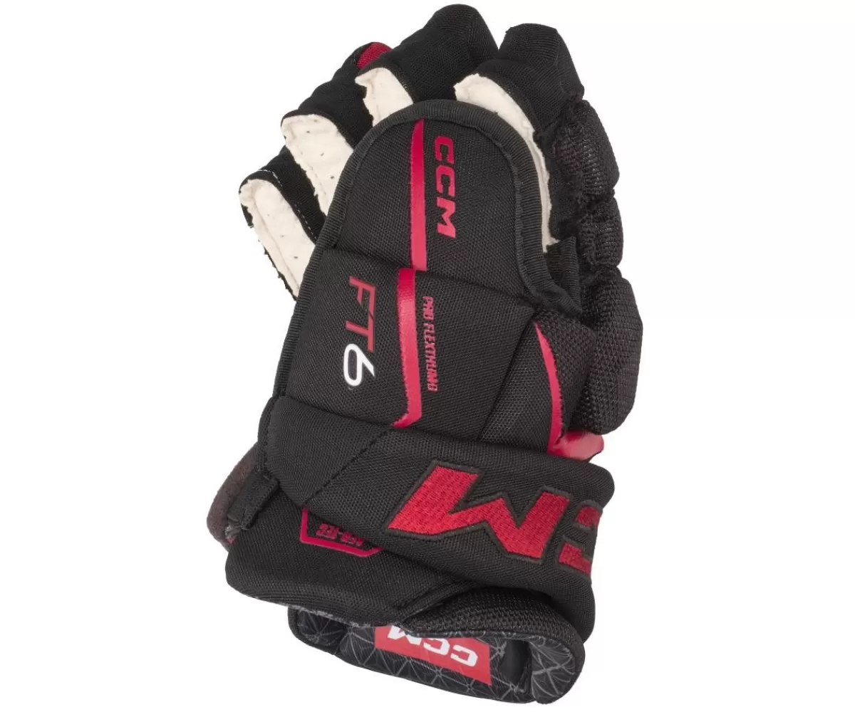 CCM Hockeyhandskar Junior> Hockeyhandskar Jetspeed Ft6 Jr Black/Red