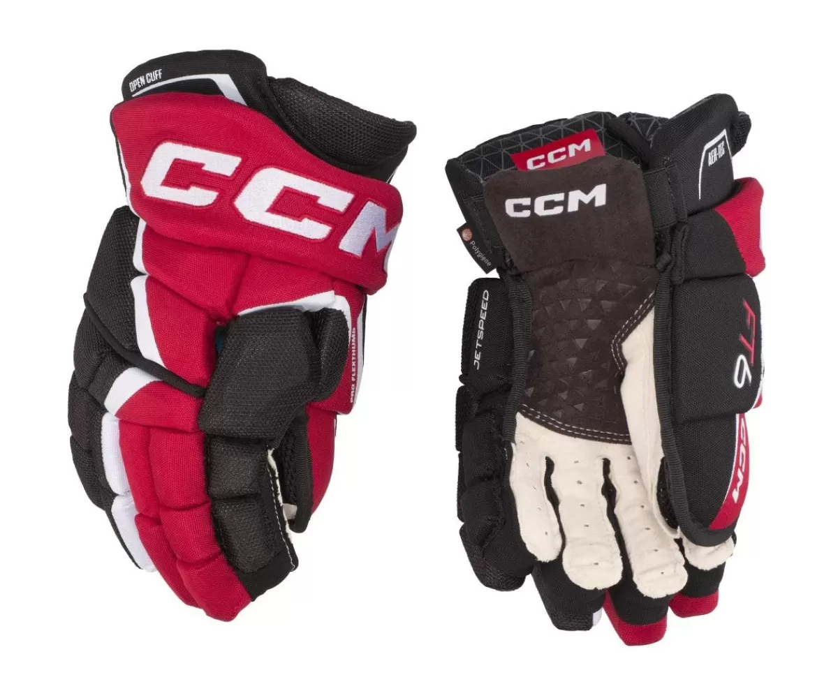 CCM Hockeyhandskar Junior> Hockeyhandskar Jetspeed Ft6 Jr Black/Red/White