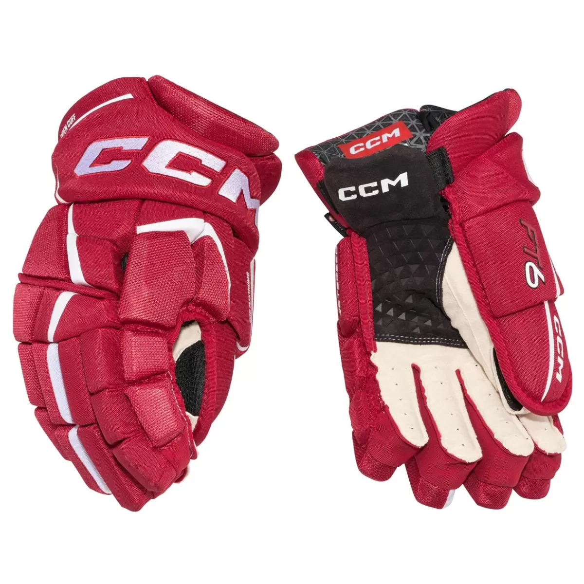 CCM Hockeyhandskar Junior> Hockeyhandskar Jetspeed Ft6 Jr Red/White