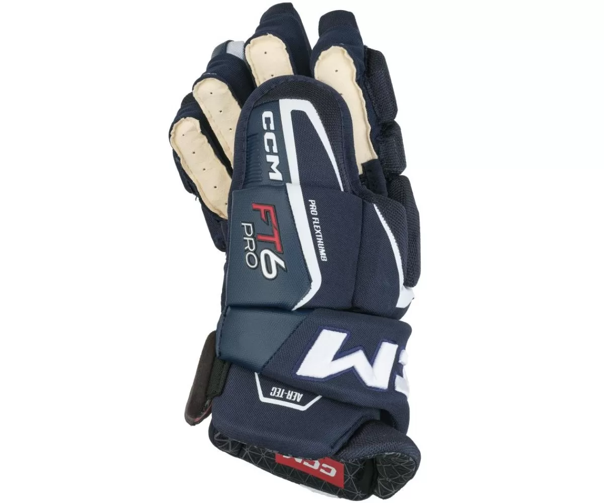 CCM Hockeyhandskar Junior> Hockeyhandskar Jetspeed Ft6 Pro Jr Navy/White