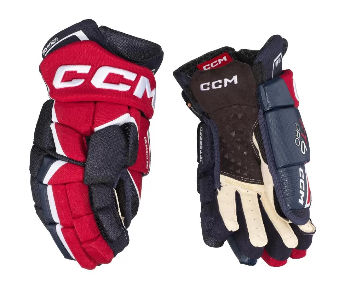 CCM Hockeyhandskar Senior> Hockeyhandskar Jetspeed Ft6 Pro Sr Navy/Red/White