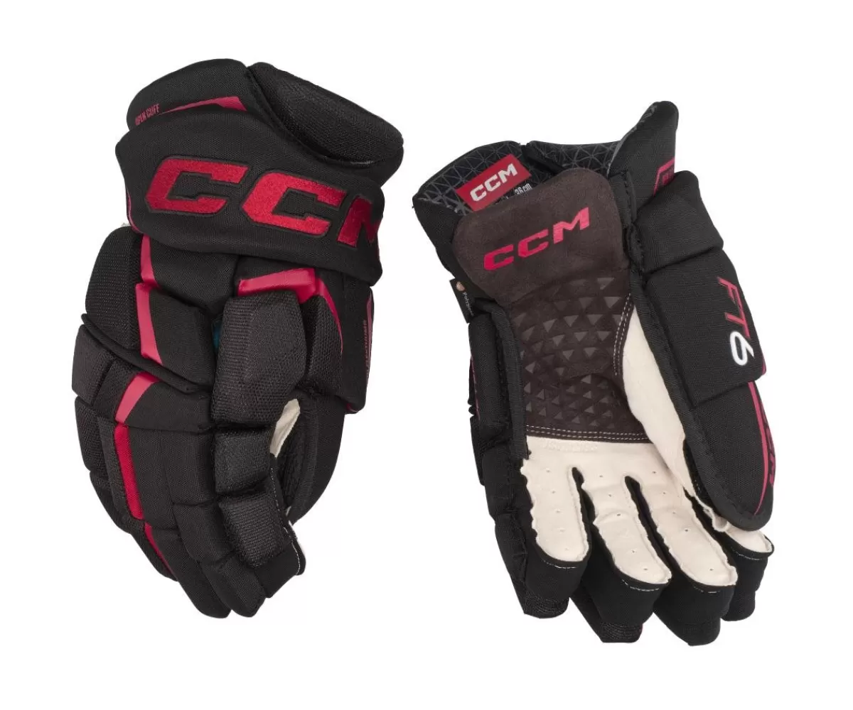 CCM Hockeyhandskar Senior> Hockeyhandskar Jetspeed Ft6 Sr Black/Red