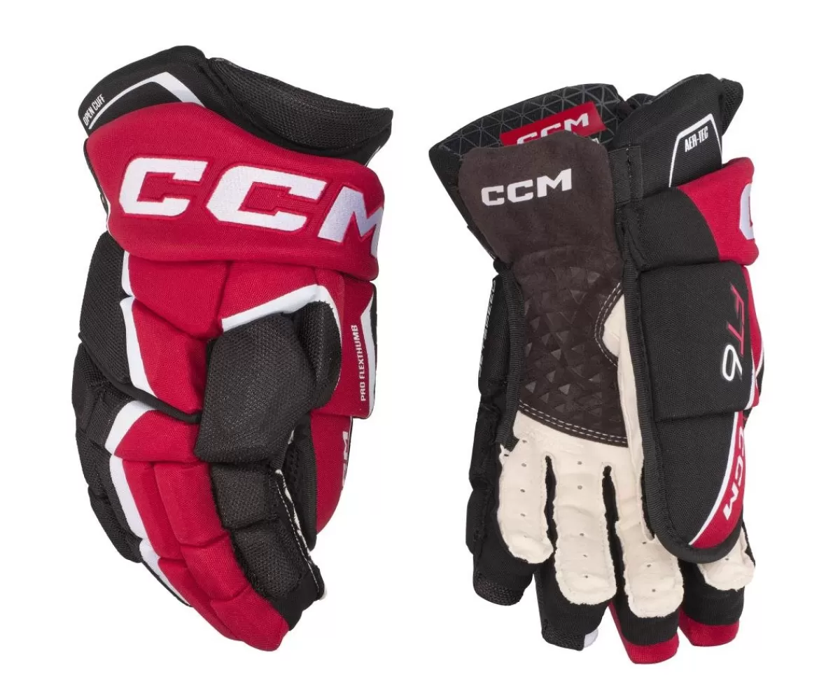 CCM Hockeyhandskar Senior> Hockeyhandskar Jetspeed Ft6 Sr Black/Red/White