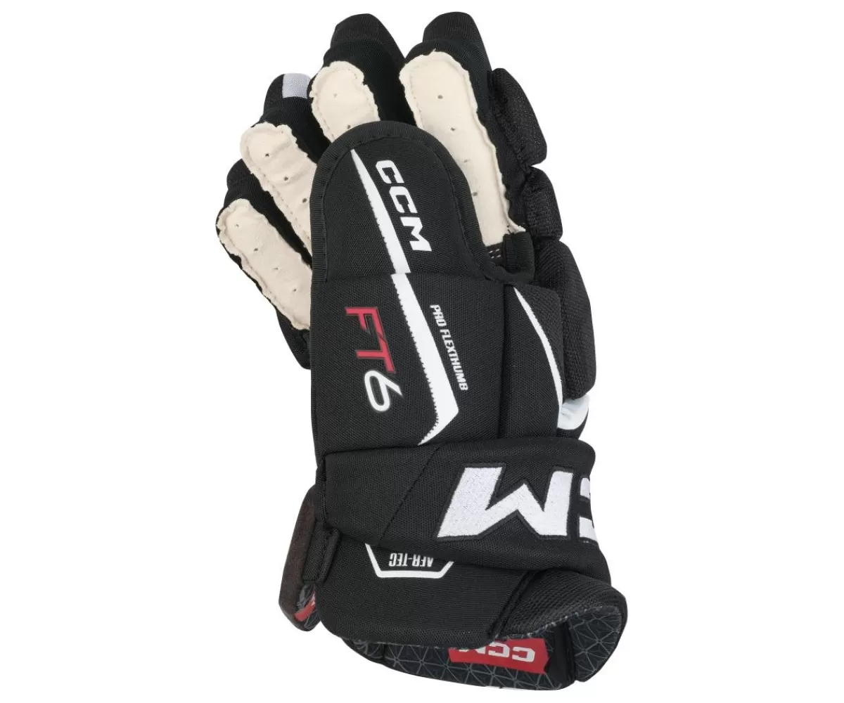 CCM Hockeyhandskar Senior> Hockeyhandskar Jetspeed Ft6 Sr Black/White