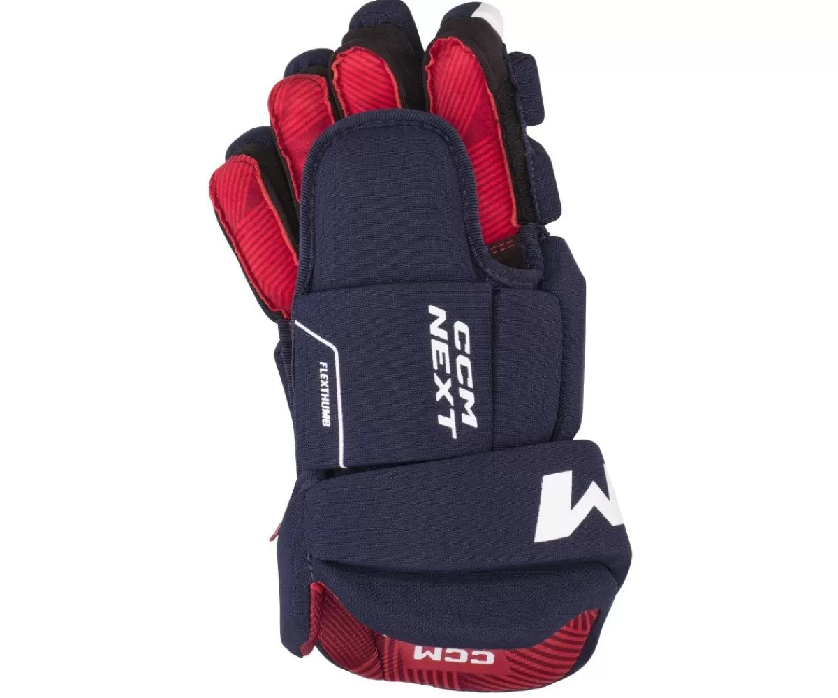 CCM Hockeyhandskar Junior> Hockeyhandskar Next Jr Navy/White