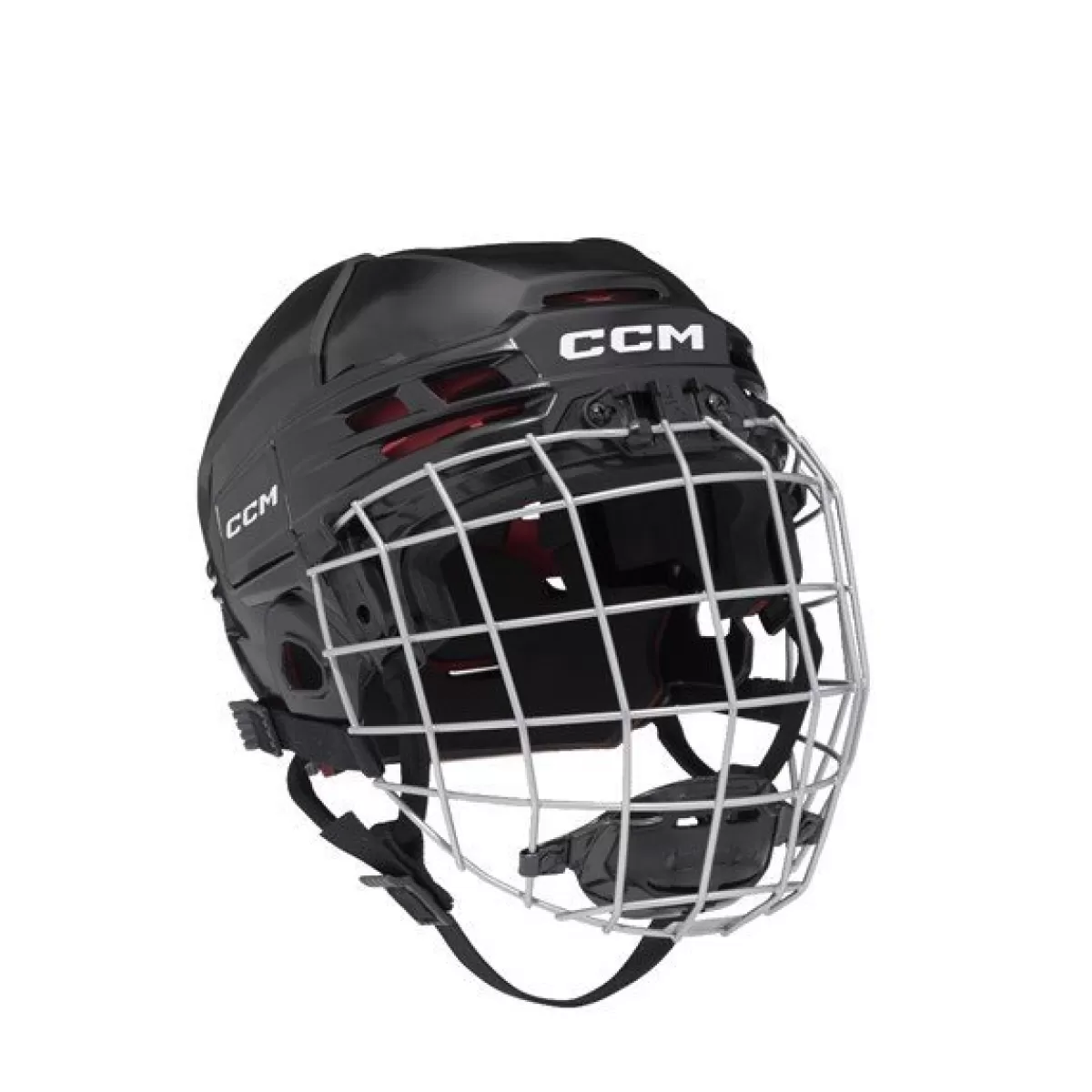 CCM Hockeyhjälmar Med Galler> Hockeyhjälm Tacks 70 Combo Jr Black