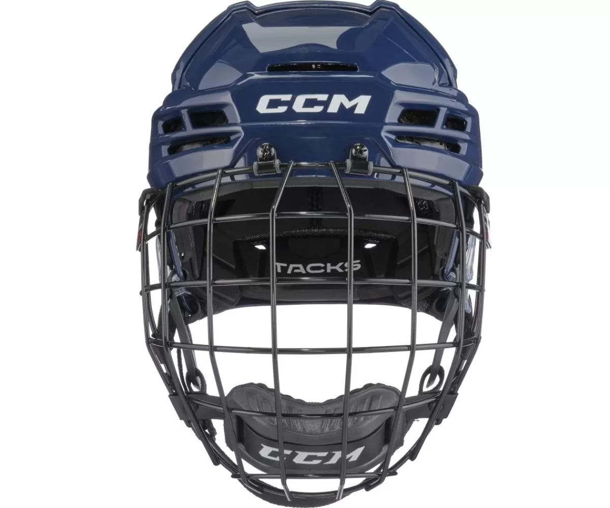 CCM Hockeyhjälmar Med Galler> Hockeyhjälm Tacks 720 Combo Navy