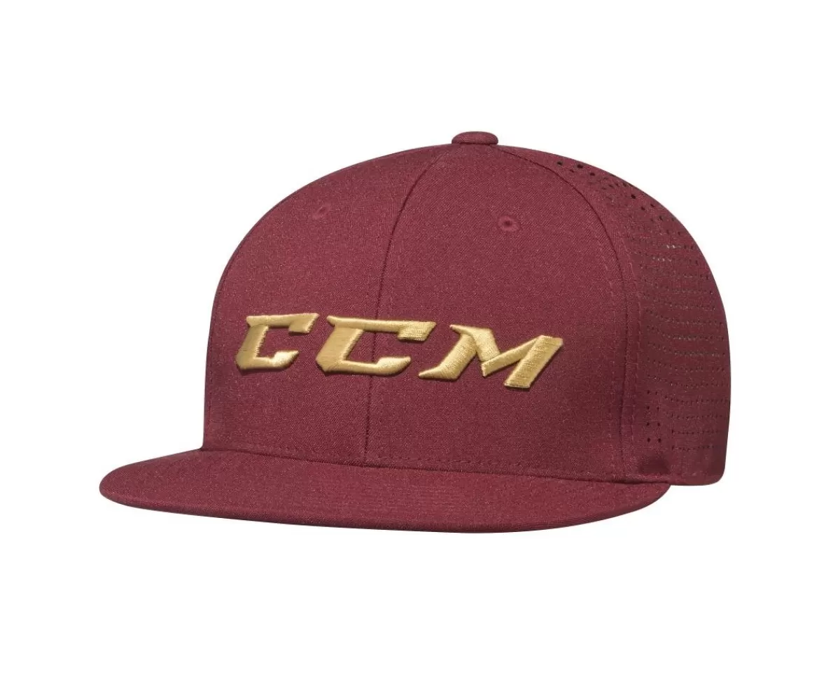 Keps Big Logo Flat Brim Sr Maroon>CCM Sale