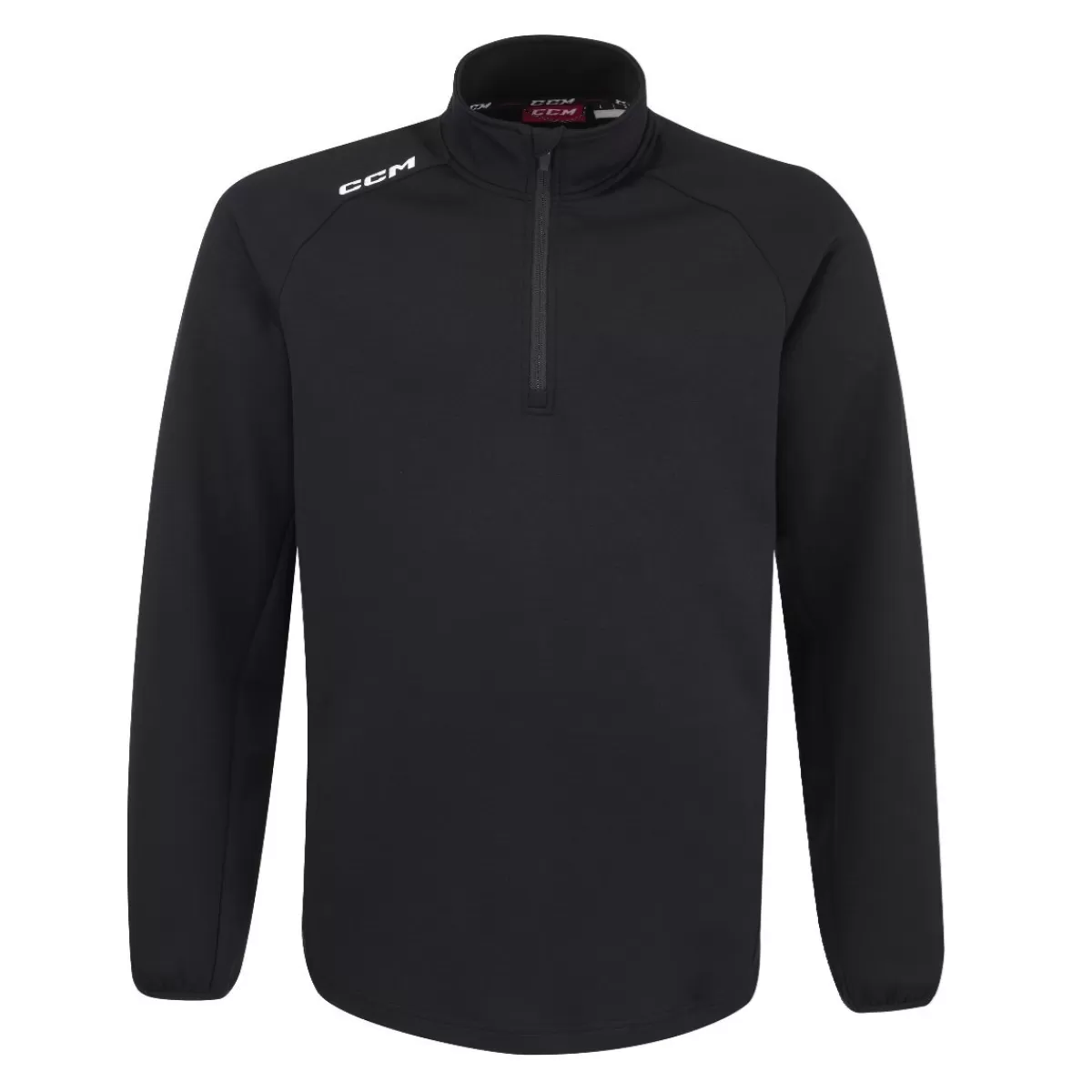 Locker Room 1/4 Zip Jr Black>CCM New