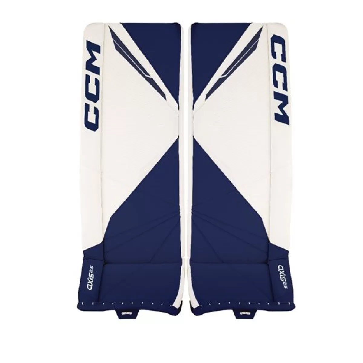 Målvaktsbenskydd Axis 2.5 Jr White/Navy>CCM Hot