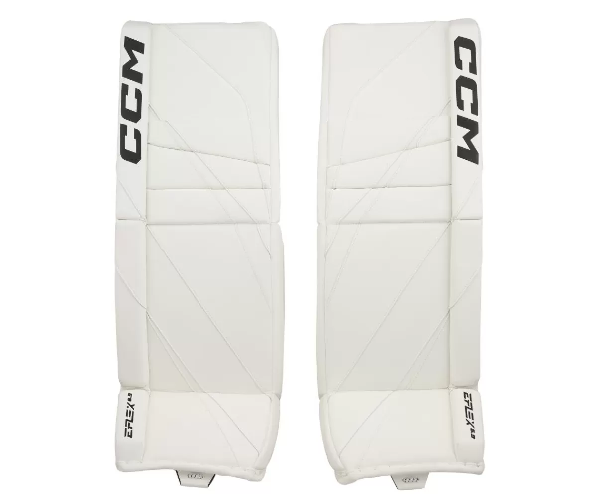 Målvaktsbenskydd Eflex 6.9 Int White>CCM Flash Sale