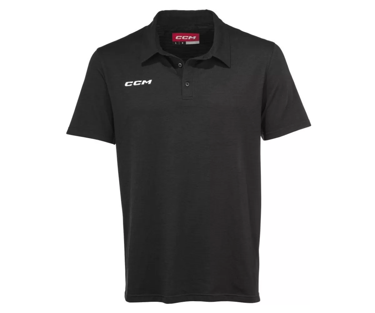 Pike Fitted Polo Sr Black>CCM Hot