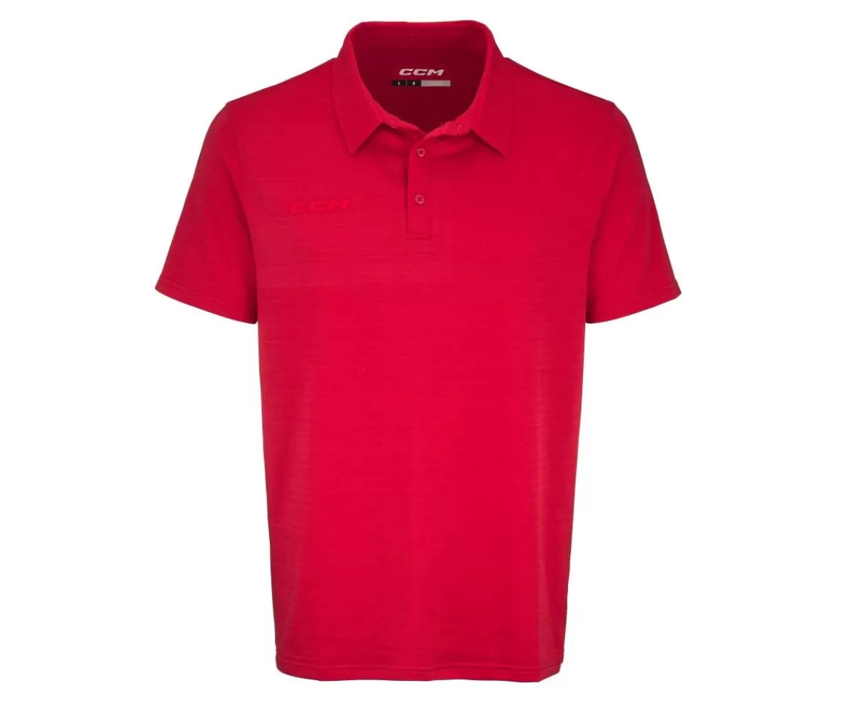 Pike Fitted Polo Sr Red>CCM Flash Sale