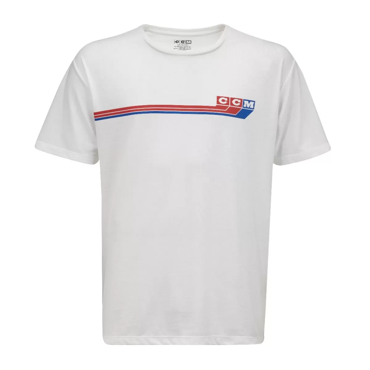 T-Shirt Retro 3 Block Tee Jr White>CCM Cheap